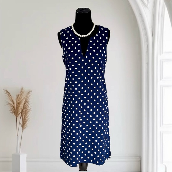 Lands’ End Cotton Polka Dot Dress - Picture 3 of 9